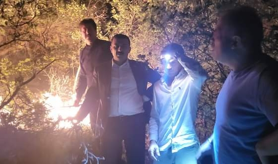 Selçuk Türkoğlu yangın bölgesinde