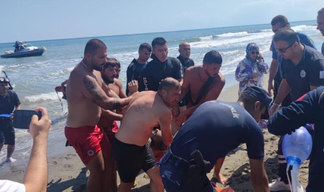 Serinlemek için girdiği denizde boğuldu