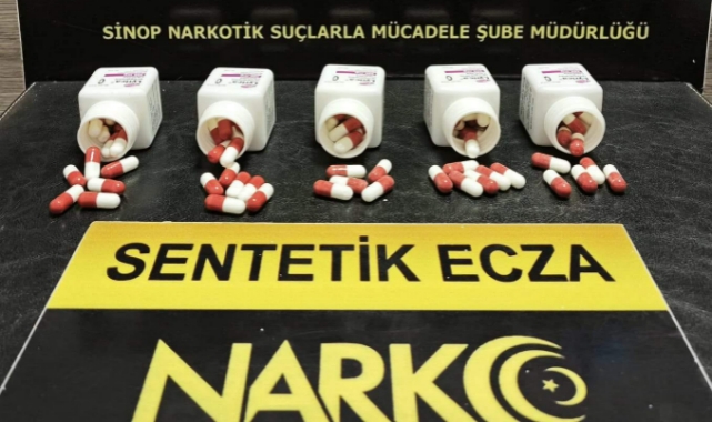 Şok uygulamada 195 adet sentetik ecza ele geçirildi