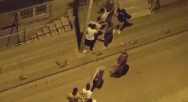 Sokak savaş alanına döndü!