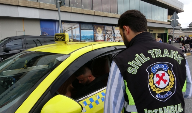 Taksim’de taksilere yönelik denetim gerçekleştirildi