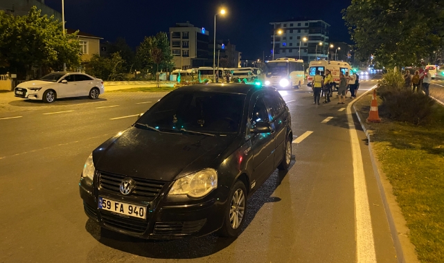 Tekirdağ'da alkollü sürücü işçiye çarptı