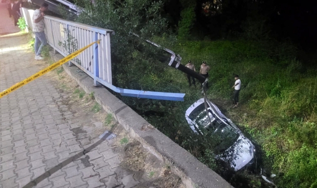 Trabzon'da otomobil köprüden uçtu! 5 yaralı