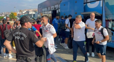 Trabzonspor, Galatasaray maçı için İstanbul’a vardı