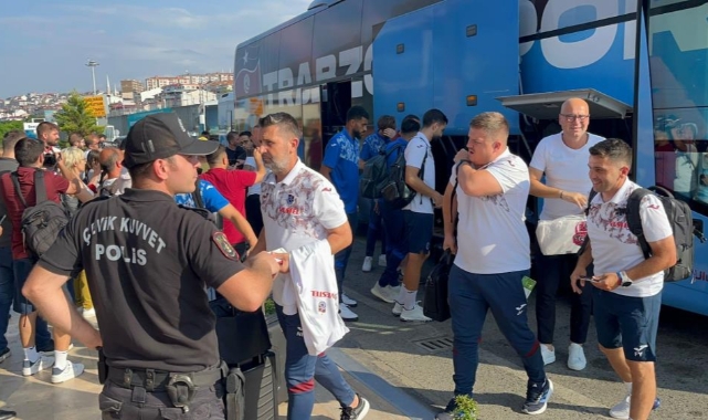 Trabzonspor, Galatasaray maçı için İstanbul’a vardı