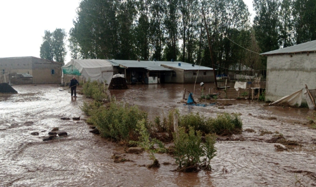 Van'daki dolu ve sağanak sele neden oldu