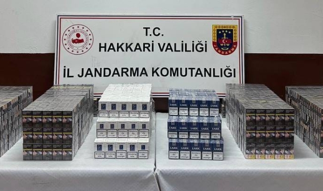 2 bin 640 paket sigara ele geçirildi