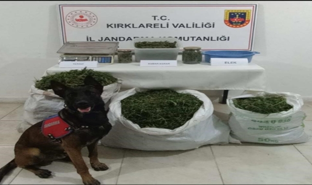 22 kilo esrar ve 120 bin makaron ele geçirildi