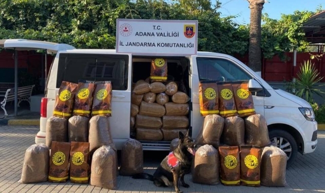 755 kilo tütün ele geçirildi