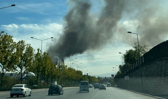 Ankara’da sanayi sitesinde yangın