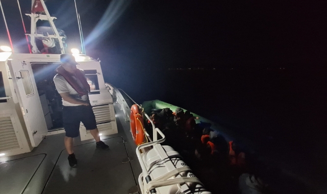 Aydın’da 44 düzensiz göçmen kurtarıldı