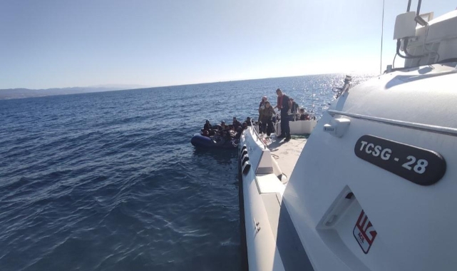Ayvacık açıklarında 48 kaçak göçmen yakalandı