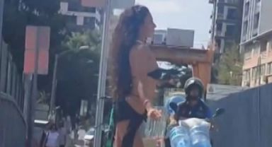 Bağdat Caddesi’nde ip mayoyla gezen mankene ceza!