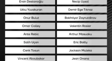 Beşiktaş'ın Trabzonspor maçı kamp kadrosu açıklandı