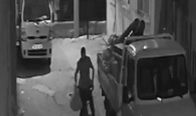 Bisikletli cambaz hırsız kamerada