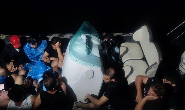 Bodrum'da 16 düzensiz göçmen yakalandı