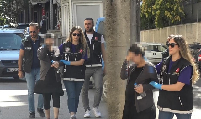 Bursa'da karnı burnunda uyuşturucu satıcısı adliyeye böyle geldi