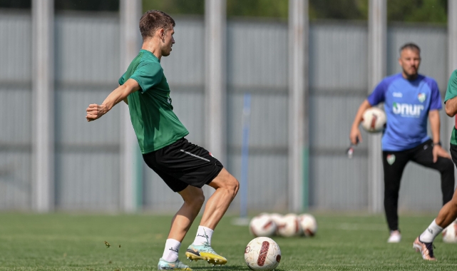 Bursaspor, taktik antrenman gerçekleştirdi