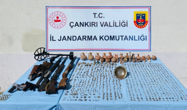 Çankırı’da yüzlerce sikke ele geçirildi