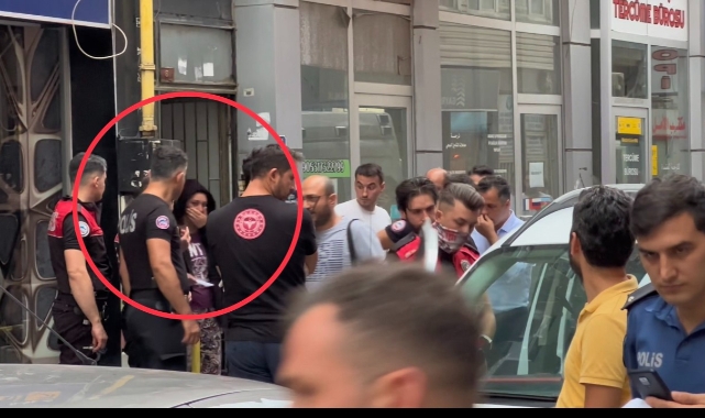 Çatıya çıkan kadın ekipleri alarma geçirdi