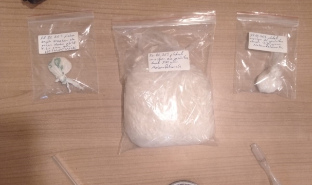 Denetimde uyuşturucuyla yakalandı