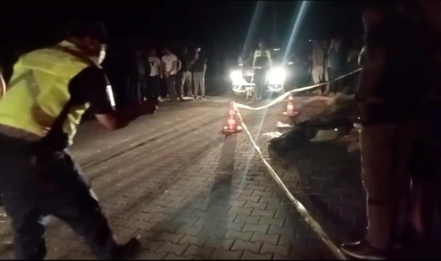 Direğe çarpan motosiklet sürücü hayatını kaybetti