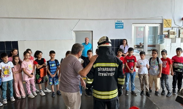 Diyarbakır itfaiyesinden yangın tatbikatı