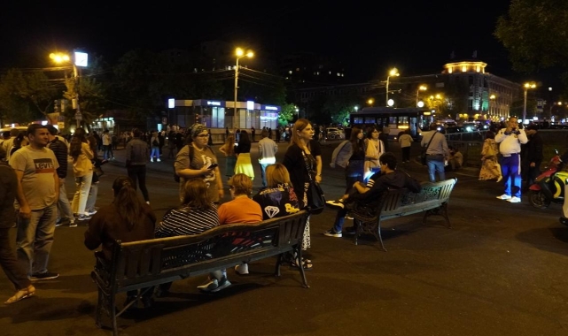 Ermenistan’da gösterilerde çok sayıda kişi gözaltına alındı