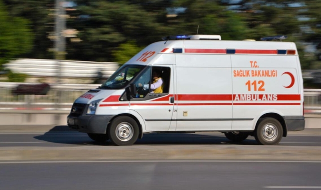Freni patlayan kamyonet duvara çarptı: 3 yaralı