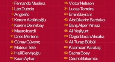 Galatasaray'ın kamp kadrosu belli oldu
