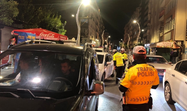 Gece denetiminde sürücülere göz açtırılmadı