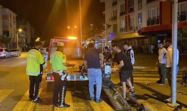 Gönen'de motosiklet ile otomobil çarpıştı: 1 yaralı