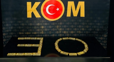 Gümrük kaçağı 28 kilogram külçe altın ele geçirildi