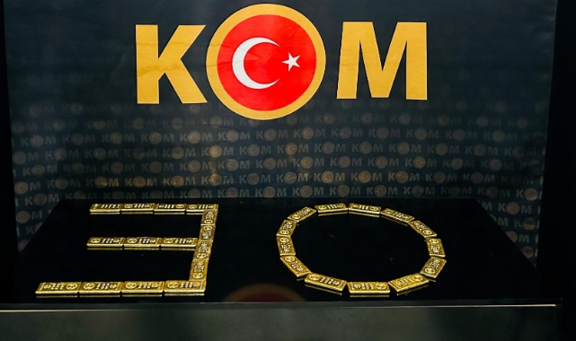 Gümrük kaçağı 28 kilogram külçe altın ele geçirildi