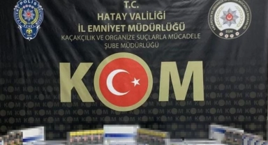 Hatay’da 10 bin kaçak sigara ele geçirildi