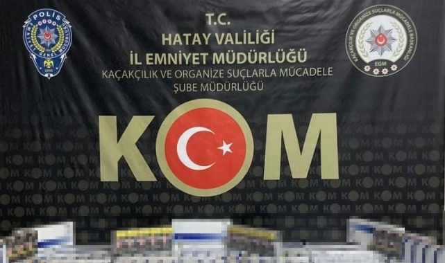 Hatay’da 10 bin kaçak sigara ele geçirildi