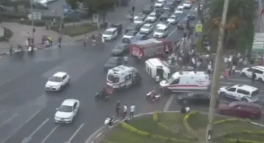 İçinde hasta olan ambulans kaza yaptı!