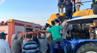 İki ayağını döverbiçere kaptırdı!
