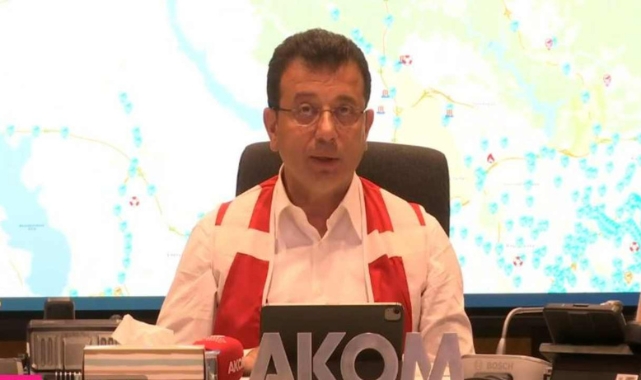 İmamoğlu'ndan su baskını açıklaması