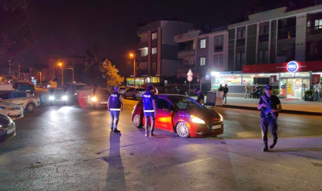 İnegöl'de asayiş uygulaması; 500 personel görev aldı
