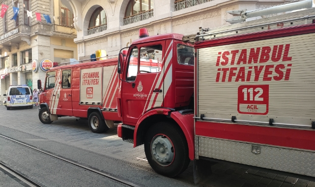 İstiklal Caddesi’nde yangın paniği