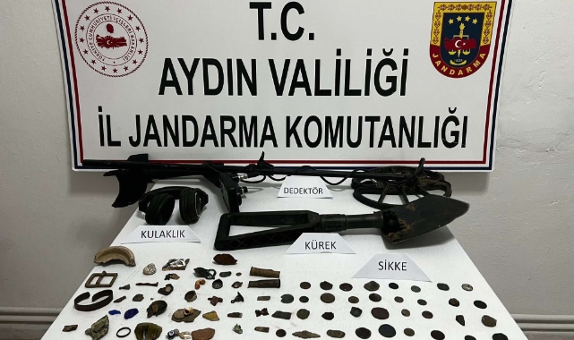 Kaçak kazı yaparken suçüstü yakalandı