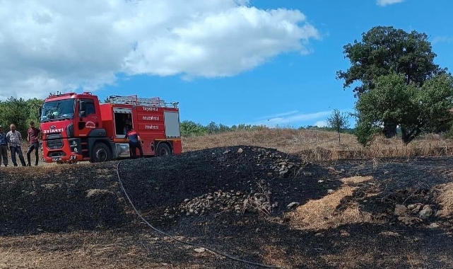 Kastamonu’da anız yangını