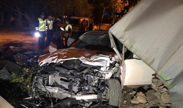 Konya’da otomobil bahçeye uçtu: 4 yaralı