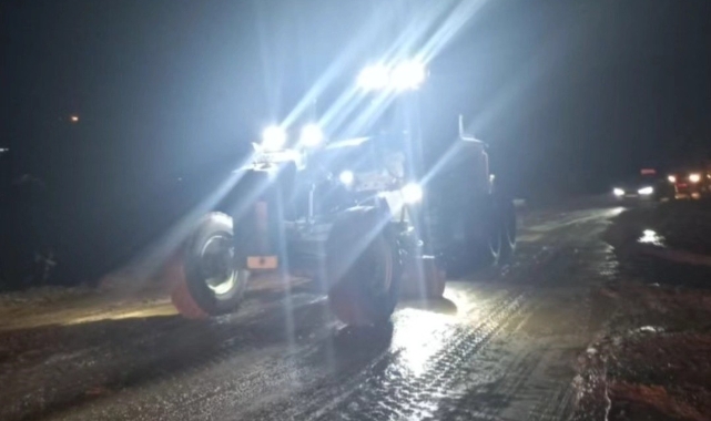 Köşk Başçayır yolu ulaşıma açıldı