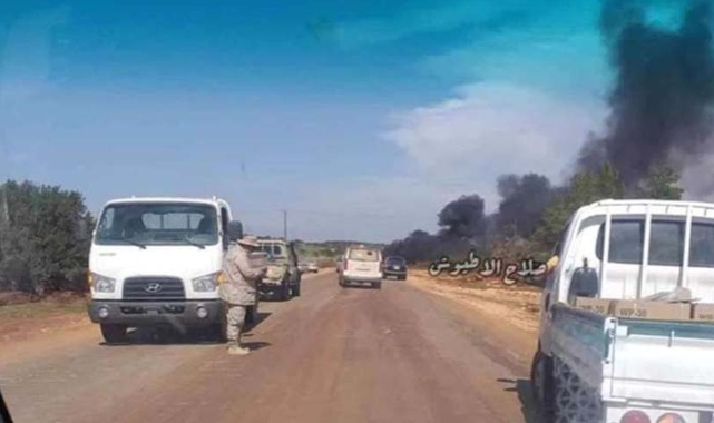 Libya'da yardım ekibi kaza geçirdi