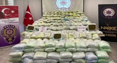 Mardin'de 463 kilogram uyuşturucu ele geçirildi