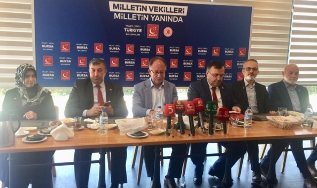 Bursa'da "Milletin vekilleri, Milletin yanında" etkinliği düzenlendi