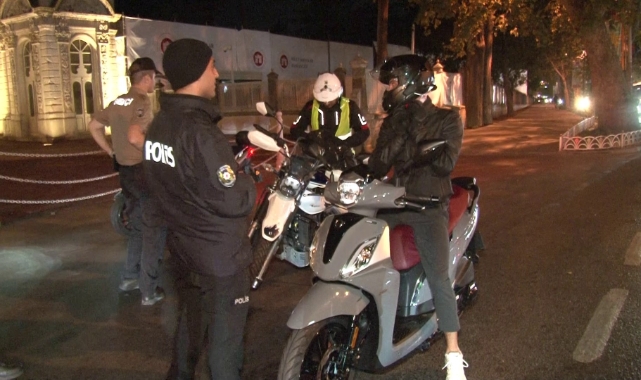 Motosiklet sürücülerine yönelik uygulama yapıldı