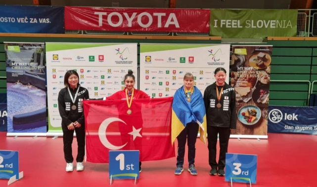 Özel sporcu Ebru Acer, Avrupa şampiyonu oldu